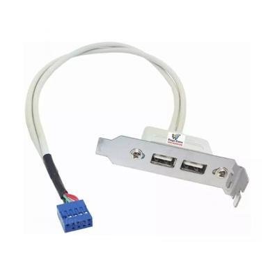 Adaptador Traseiro USB 2.0, Perfil Baixo