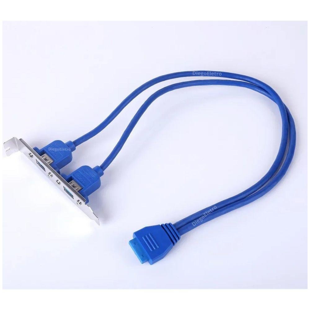 Imagem 2 de 3 do produto Adaptador Traseiro Com Duas Portas USB 3.0