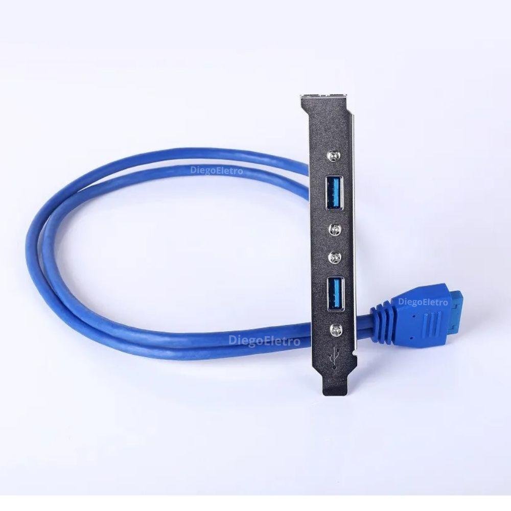 Imagem 3 de 3 do produto Adaptador Traseiro Com Duas Portas USB 3.0
