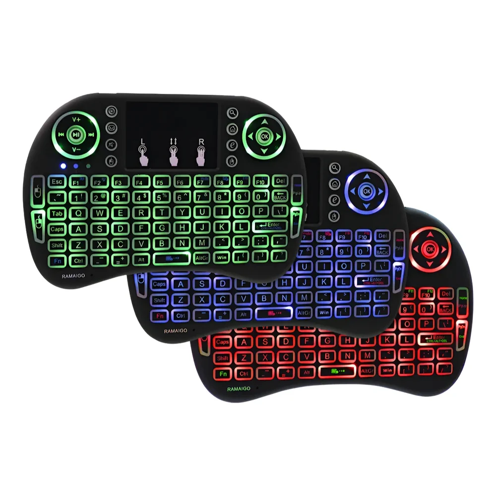 Imagem 2 de 5 do produto Mini Teclado Sem Fio Knup, TouchPad, LED