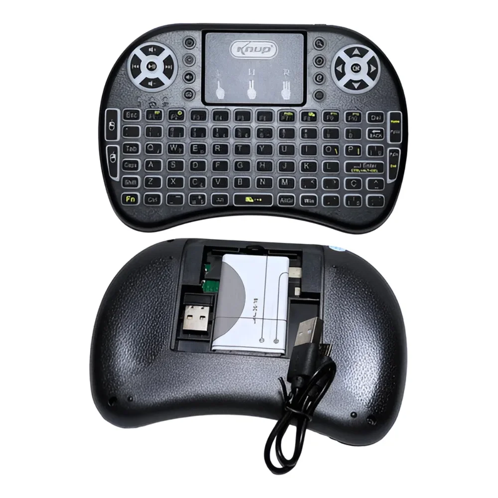Imagem 4 de 5 do produto Mini Teclado Sem Fio Knup, TouchPad, LED