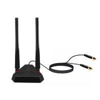 Antena Wifi Wireless Dual Band, Com Base 3000mbps - Wifi6