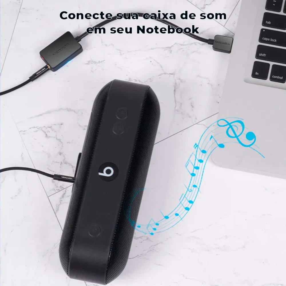 Imagem 5 de 5 do produto Adaptador Vention, USB, Placa De Áudio X Microfone P2