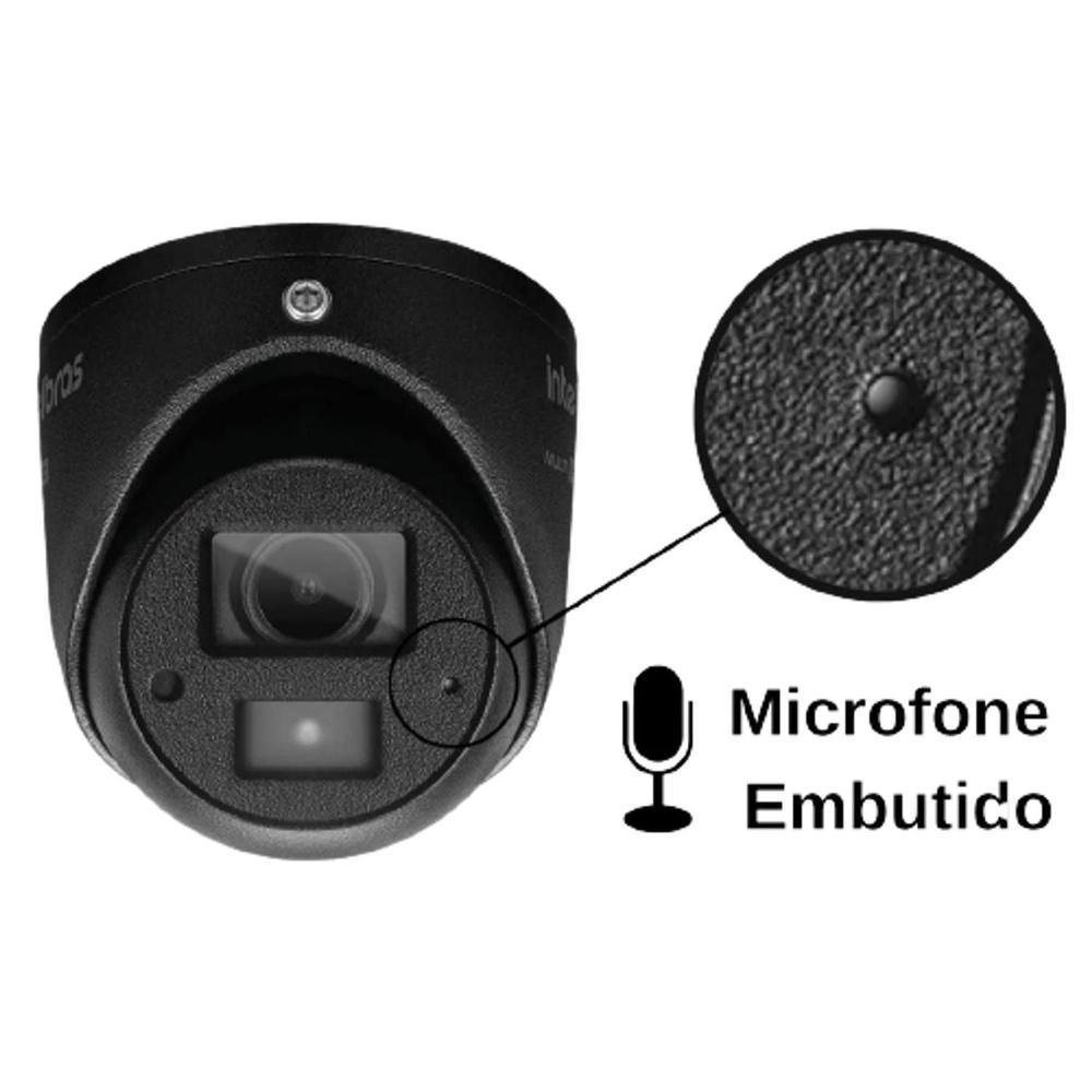 Imagem 2 de 5 do produto Kit Cftv  Intelbras, 8 Cameras De Segurança, Vhd 3220, C/ Audio, Microfone, FULL HD, Dvr Mhdx 8ch + Hd 1tb