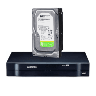 Dvr Gravador Intelbras, 4 Canais, Mhdx FULL HD + HD 160GB