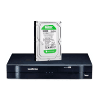Dvr Gravador Intelbras, 8 Canais, Mhdx, FULL HD + HD 500GB