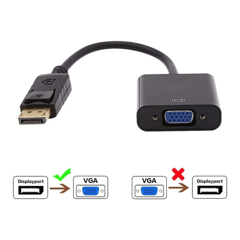 Imagem 3 de 4 do produto Adaptador Up, Displayport X VGA 15cm