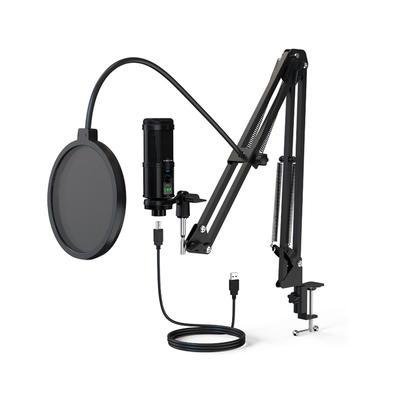 Microfone Cabletime Condensador Cardioide, Suporte Mesa, Preto