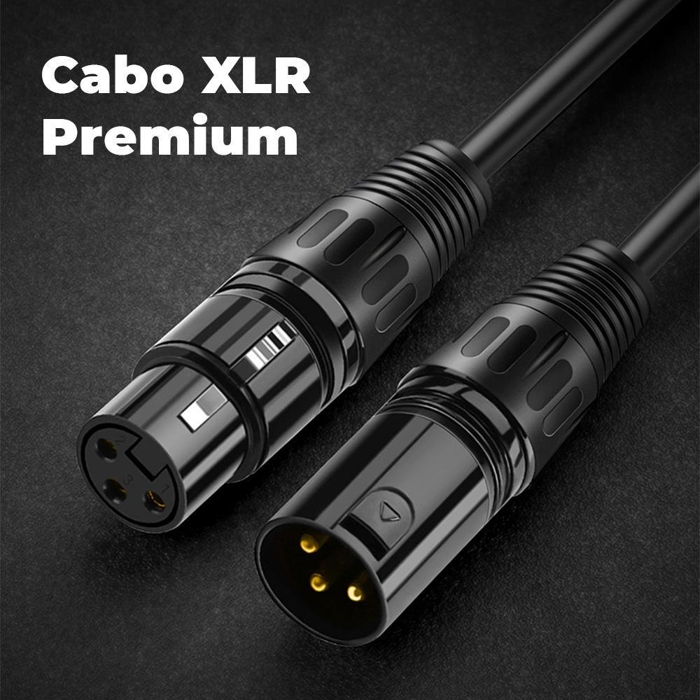 Imagem 3 de 5 do produto Cabo XLR Cabletime, Balanceado, Macho e Fêmea, 75cm