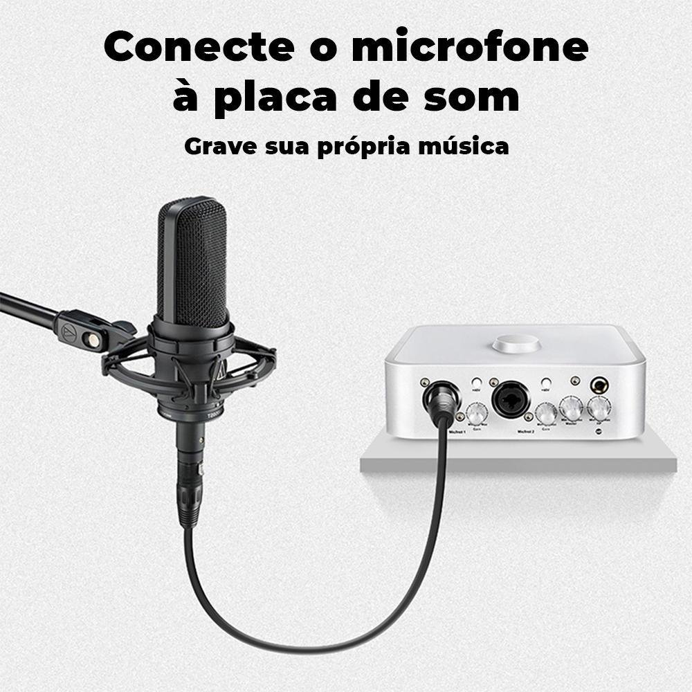 Imagem 5 de 5 do produto Cabo XLR Cabletime, Balanceado, Macho e Fêmea, 75cm