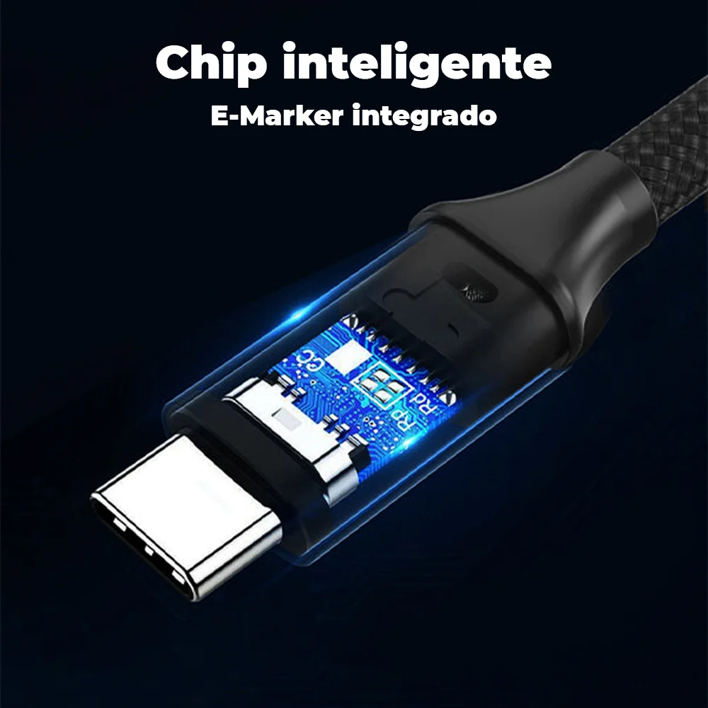 Imagem 5 de 5 do produto Cabo Cabletime, USB-C 3.2, 20GBPS, 4K, 60HZ, 1.5 Metros, 100W