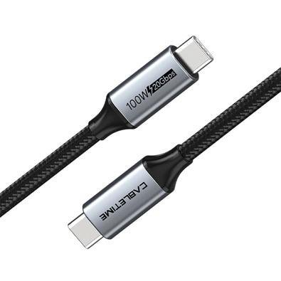 Cabo Cabletime, USB-C 3.2, 20GBPS, 4K, 60HZ, PD, 3 Metros, 100w