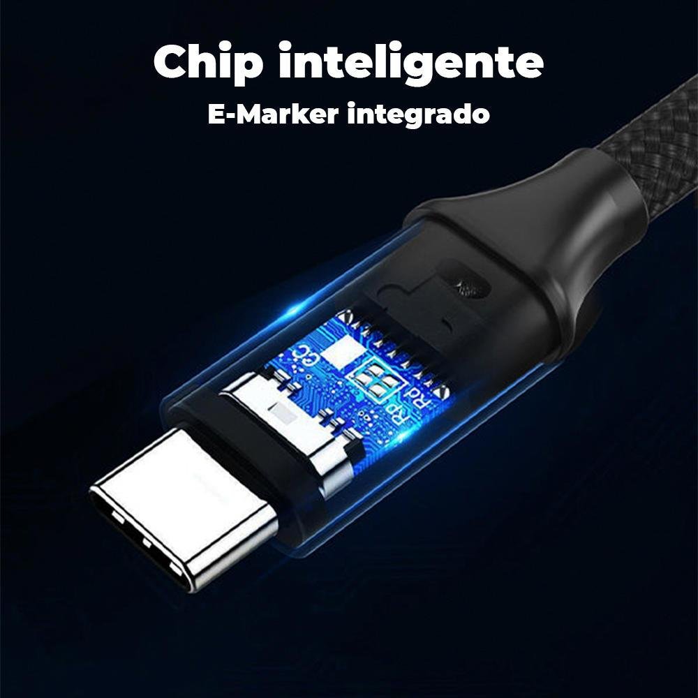 Imagem 2 de 5 do produto Cabo Cabletime, USB-C 3.2, 20GBPS, 4K, 60HZ, PD, 3 Metros, 100w