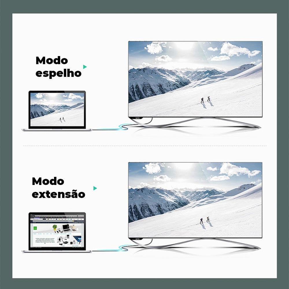 Imagem 3 de 5 do produto Cabo Cabletime Thunderbolt 2, Mini Displayport x HDMI, 1 Metro