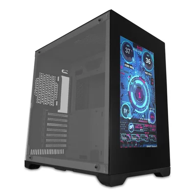 Gabinete Gamer Concórdia Pz-LED Com Tela Frontal