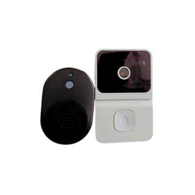 Interfone Inteligente Dixsg, Wifi, Visão Noturna Nítida, Ângulo amplo de 100 Graus, Branco
