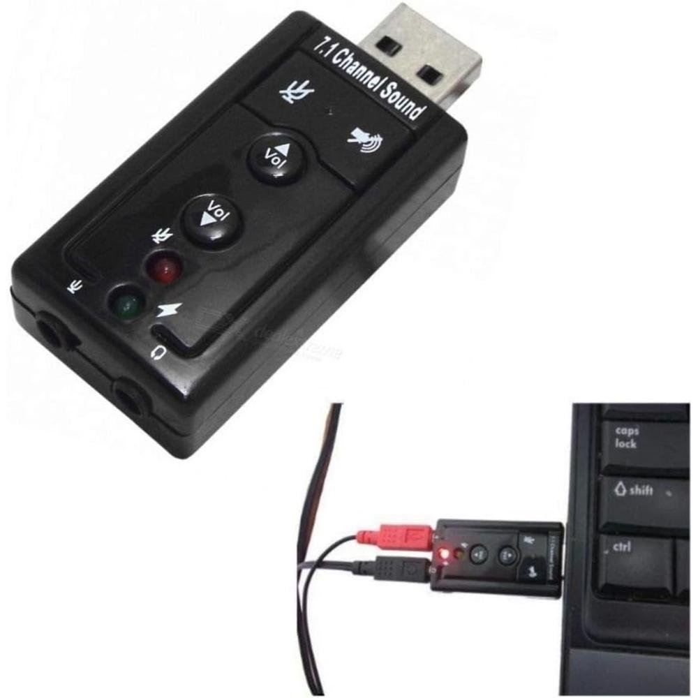 Imagem 2 de 2 do produto Placa De Som USB Oem, 7.1 Áudio Directsound, 3D