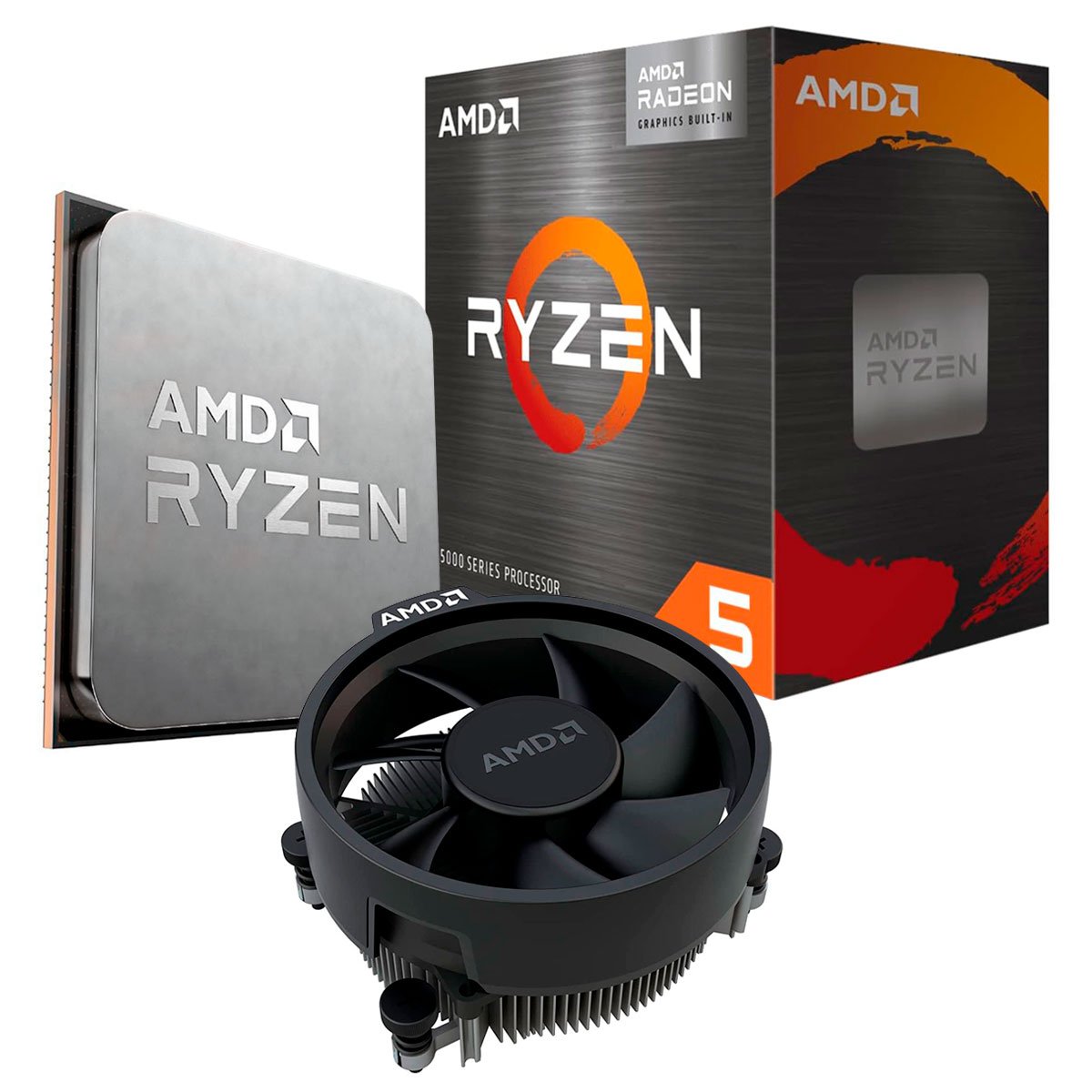 Processador AMD Ryzen 5 5600GT, 3.6GHz (4.6GHz Turbo), Cache 19MB, 6 Núcleos, VÃdeo Integrado Radeon, AM4 - 100-100001488BOX