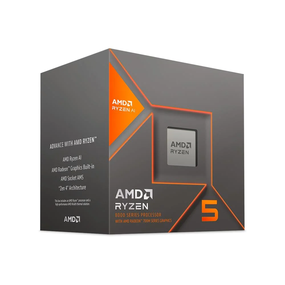 CPU AMD Ryzen 5 8600G CPU APU Processador AMD Ryzen 5 8600G AM5 4.3GHz (5.0GHz Max) 22MB