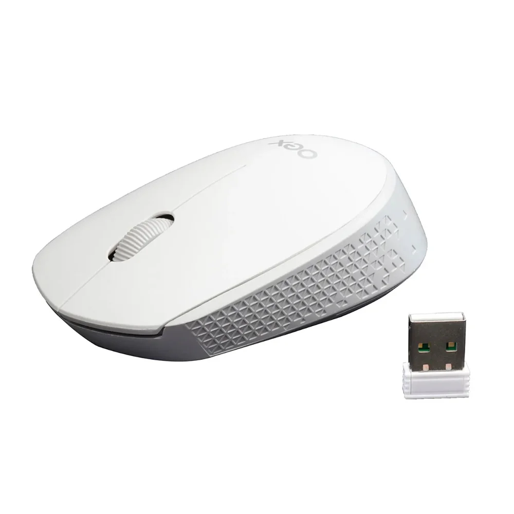 Imagem 2 de 5 do produto Mouse Wireless Oex Ms602, Cosy Duo, Branco