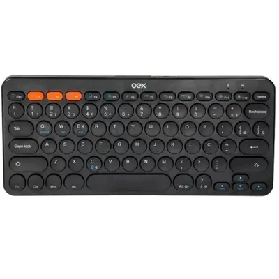 Teclado Bluetooth Retro Plus Oex Tc510, Preto