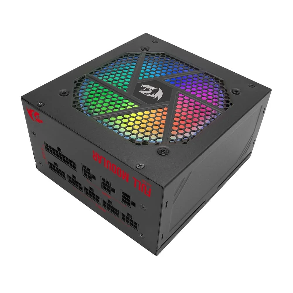 Imagem 2 de 5 do produto Fonte Redragon Atx 750w, 80 Plus Gold, Rgb, Pfc Ativo, Full Modular, Preto