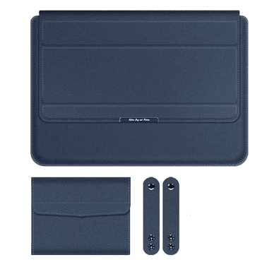 Capa Case Ideal Shop De Notebook Multifuncional Premium 3 Em 1, Tamanho:13/14 - Azul