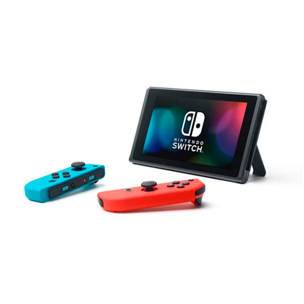 青と赤のNintendo Switch Console Nintendo Switch, 32GB, 1x Joycon, Neon Blue/Red