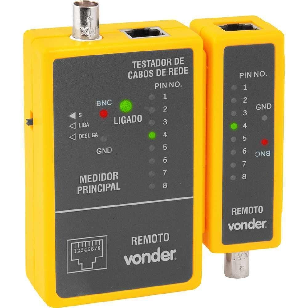 Imagem 5 de 5 do produto Testador Cabos De Rede Vonder, Rj45/coaxial