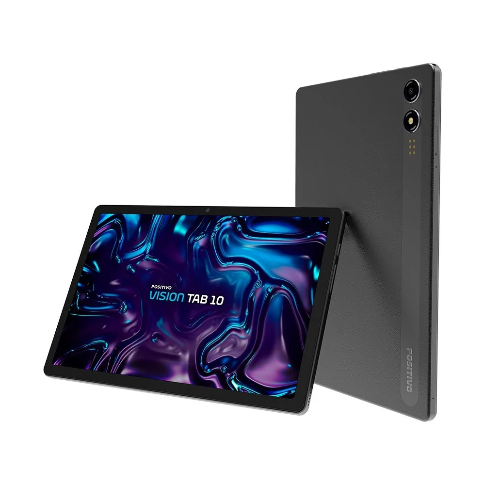 Tablet Positivo Vision Tab 10 4gb Ram 128GB – Octa-core Android 13 Wi-fi 4g – Tela 10,1" Hd Ips Câmera 13mp E 5mp – Preto