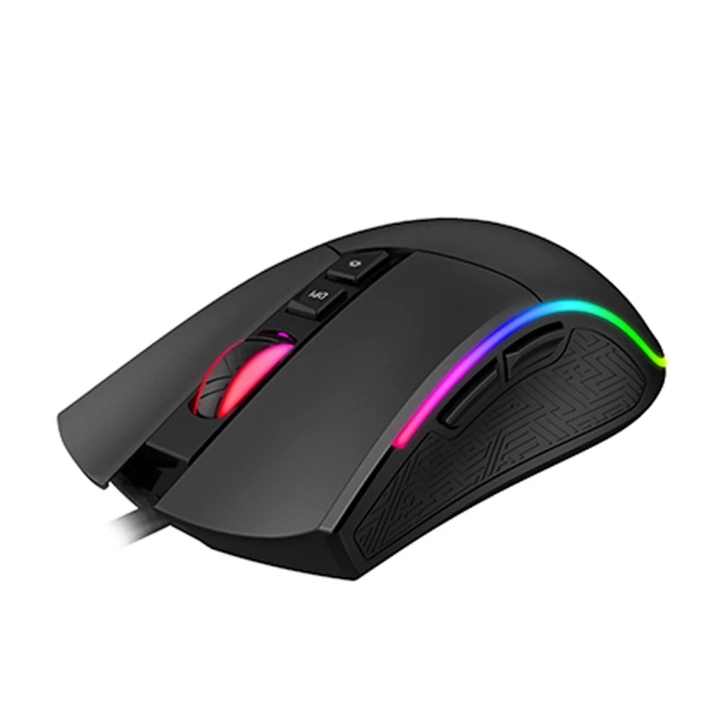 Mouse Gamer Havit Hv Ms1001, RGB, 4800 Dpi, 7 Botões - Preto Mouse Gamer Havit Hv Ms1001, RGB, 4800 Dpi, 7 Botões - Preto