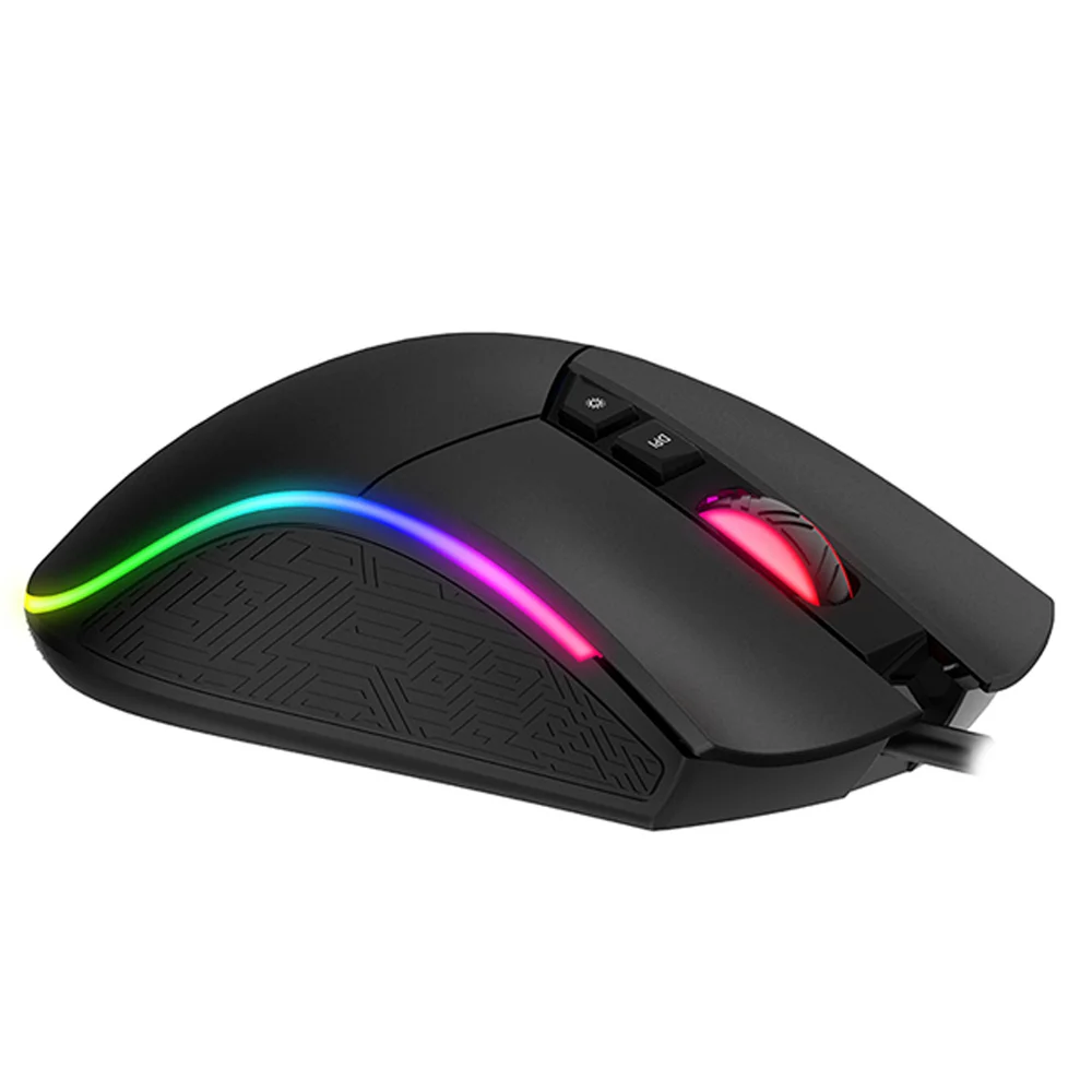 Mouse Gamer Havit Hv Ms1001, RGB, 4800 Dpi, 7 Botões - Preto Mouse Gamer Havit Hv Ms1001, RGB, 4800 Dpi, 7 Botões - Preto