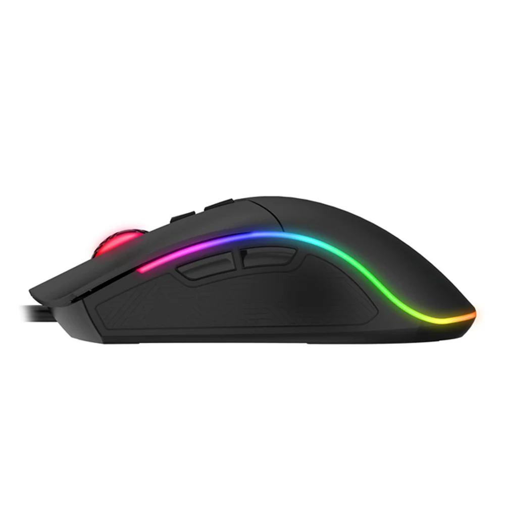 Mouse Gamer Havit Hv Ms1001, RGB, 4800 Dpi, 7 Botões - Preto Mouse Gamer Havit Hv Ms1001, RGB, 4800 Dpi, 7 Botões - Preto