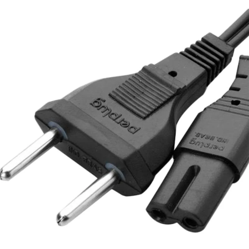 Imagem 2 de 3 do produto Cabo De Forca Empire, 2 Pinos, 1.5 Metros, Bipolar, Para Notebook