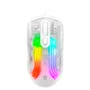 Mouse Gamer Evolut Eg114 Lumini, Transparente, Com Fio 7200, Dpi Rainbow, USB