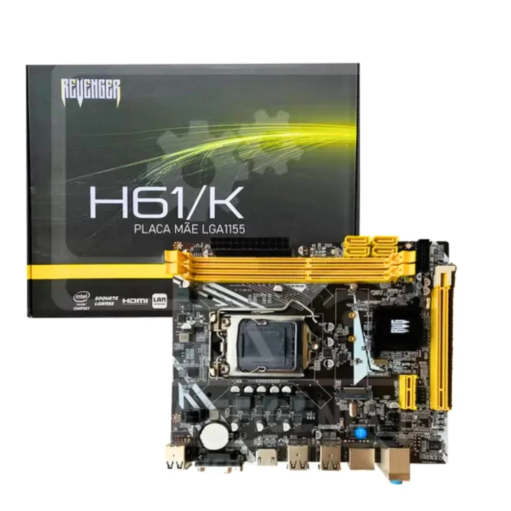 Placa Mae Revenger G-h61/k, DDR3, Socket 1155 8