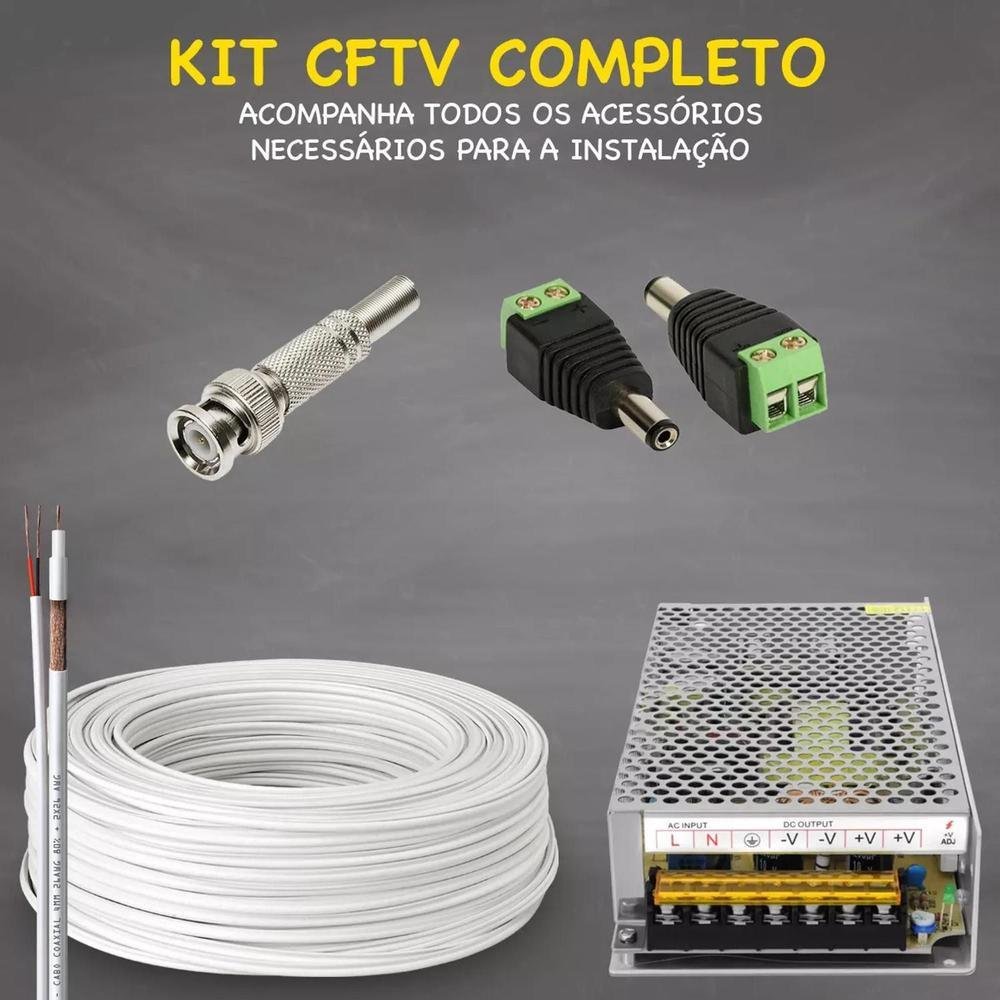 Imagem 2 de 5 do produto Kit Cftv Monitoramento 12 Câmeras De Segurança Intelbras Vhd 1130 Com Ir 30m + DVR 1016c + HD 1TB
