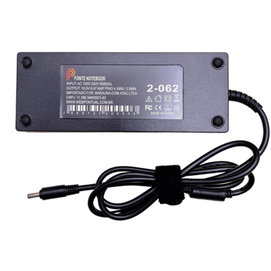 Fonte Cnp, Compatível Notebook Dell 2-062, 19.5v, 6.67a, 4.5x3.0