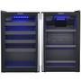 Conjunto Venax Expositora Champanheira Porta Invertida E Cervejeira Blue Light, 100 Litros, Preto Fosco, 110v