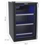 Conjunto Venax Cervejeira Blue E Adega Piubella, 100 Litros, Preto Fosco, Porta Invertida - 220v