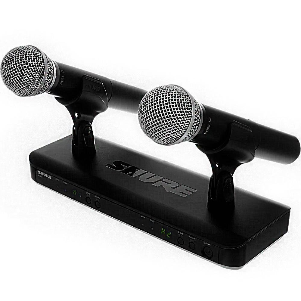 Microfone Shure Blx288brpg58m15 KaBuM