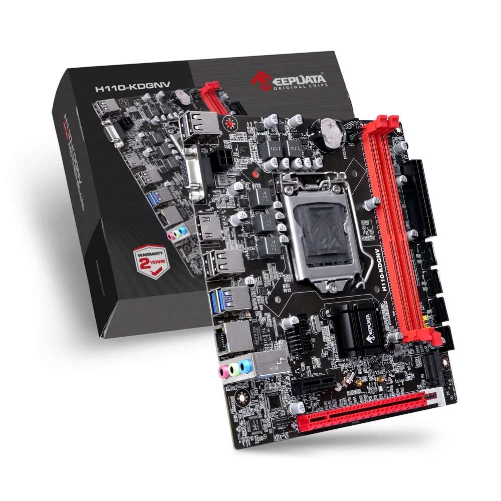Placa Mãe Keepdata H110-kdgnv, LGA 1151, Giga/nvme/hdmi Placa Mãe Keepdata H110-kdgnv, LGA 1151, Giga/nvme/hdmi