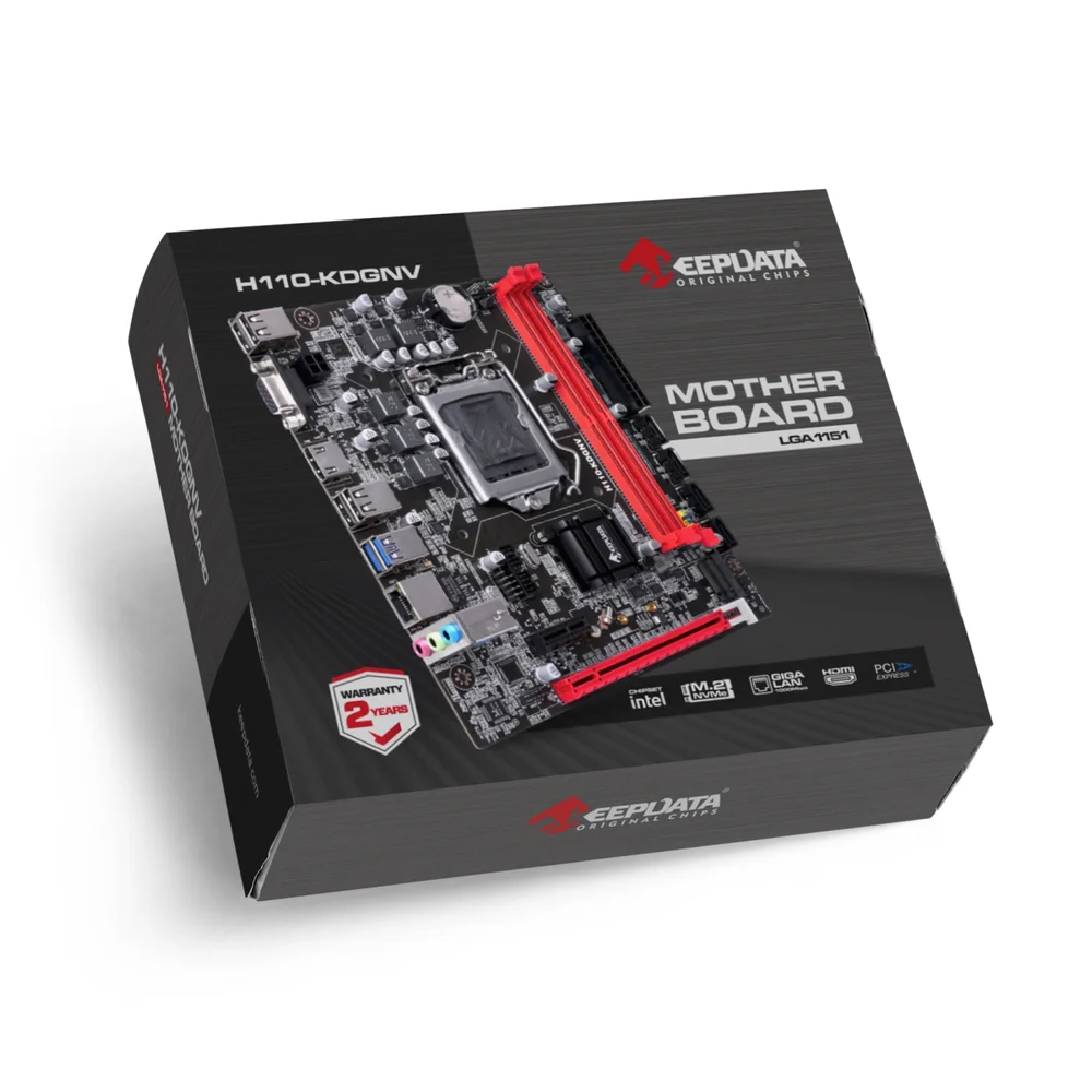 Placa Mãe Keepdata H110-kdgnv, LGA 1151, Giga/nvme/hdmi Placa Mãe Keepdata H110-kdgnv, LGA 1151, Giga/nvme/hdmi