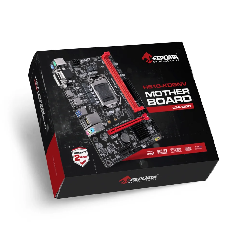 Imagem 2 de 3 do produto Placa Mãe Keepdata H510-kdgnv, LGA 1200, Giga/nvme/hdmi