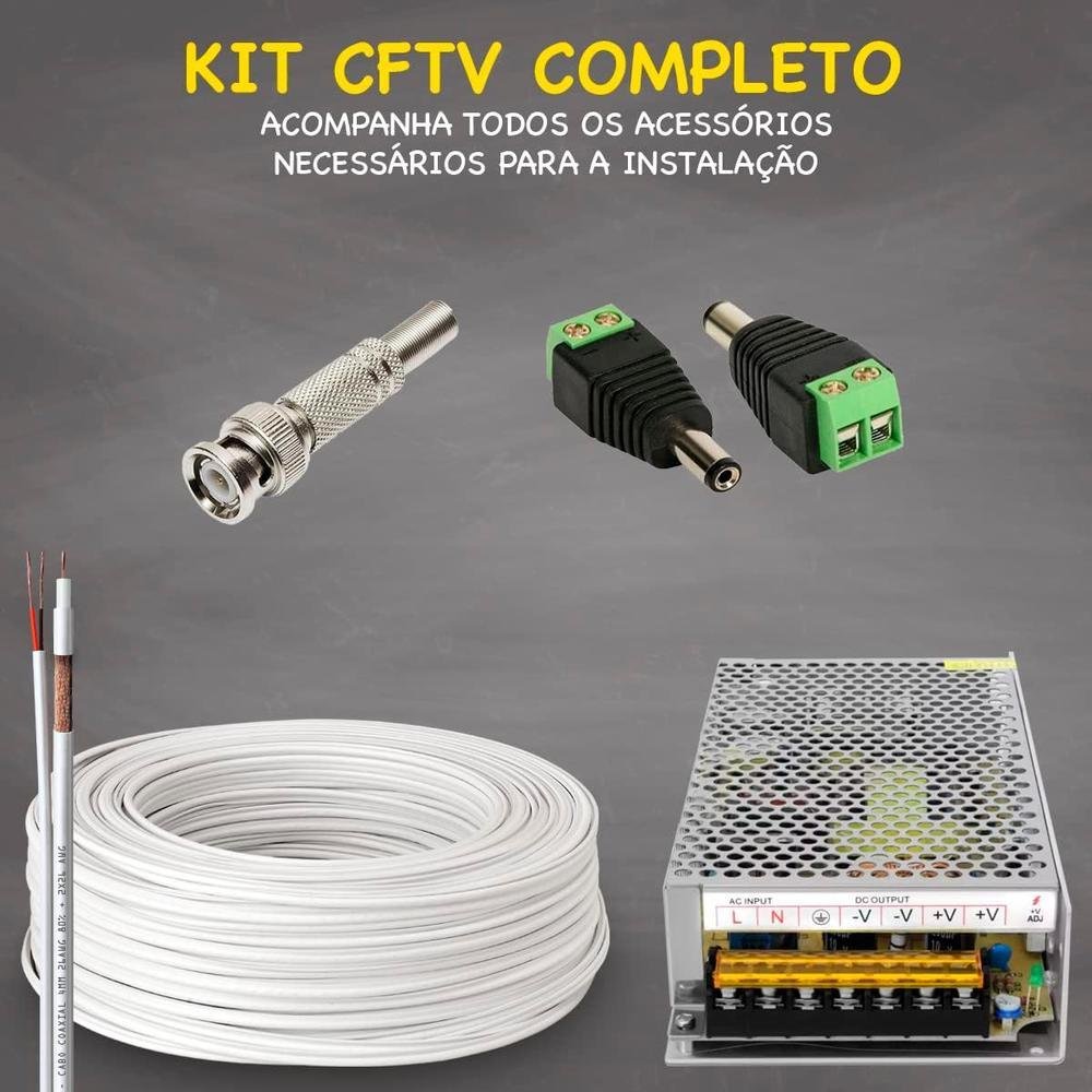Kit Intelbras Cftv, 16 Câmeras FULL HD 1080 + DVR, HD 1TB