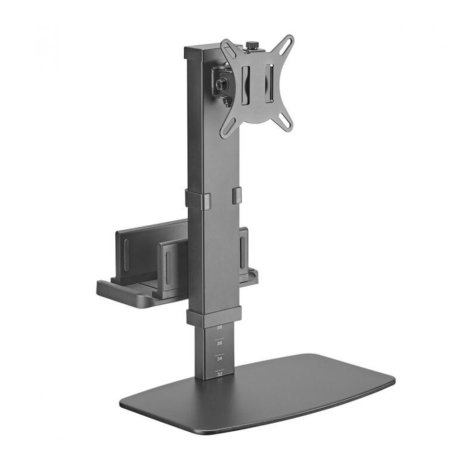 Suporte Mesa All-in One Pcyes, Com Vesa, Ajuste Altura, Para Monitor E Mini Pc De 17 À 32 Polegadas, Preto - Smd-100