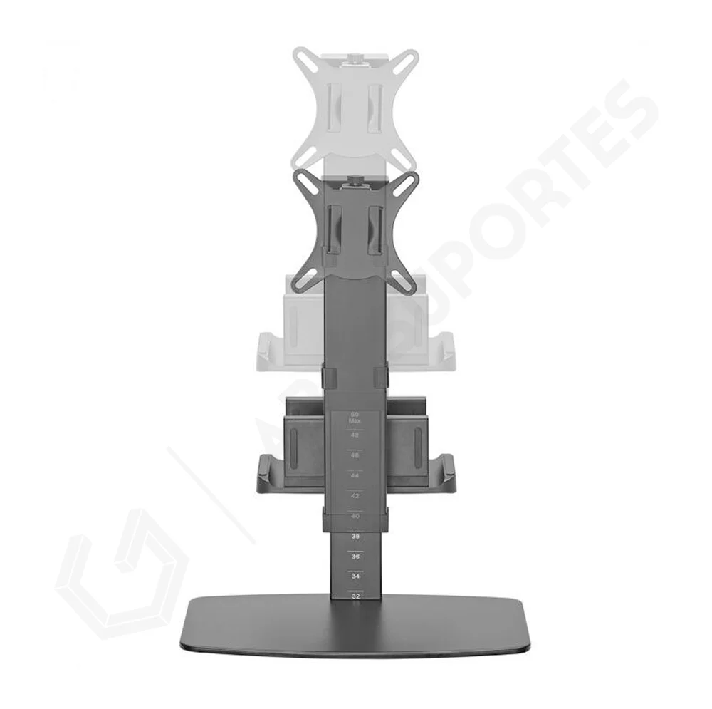 Imagem 4 de 5 do produto Suporte Mesa All-in One Pcyes, Com Vesa, Ajuste Altura, Para Monitor E Mini Pc De 17 À 32 Polegadas, Preto - Smd-100