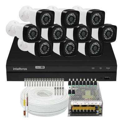 Kit Intelbras, 10 Câmeras FULL HD + DVR 1016c, 16 Canais, HD 2TB