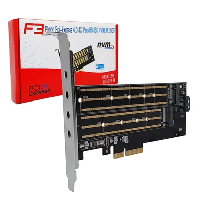 Placa Pci Express 4.0 4x, Para HD, SSD Nvme M.2 F3 Pla-nm - 1506