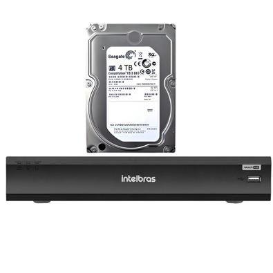 Kit Intelbras, DVR Mhdx 3008, Multi HD + HD 4TB